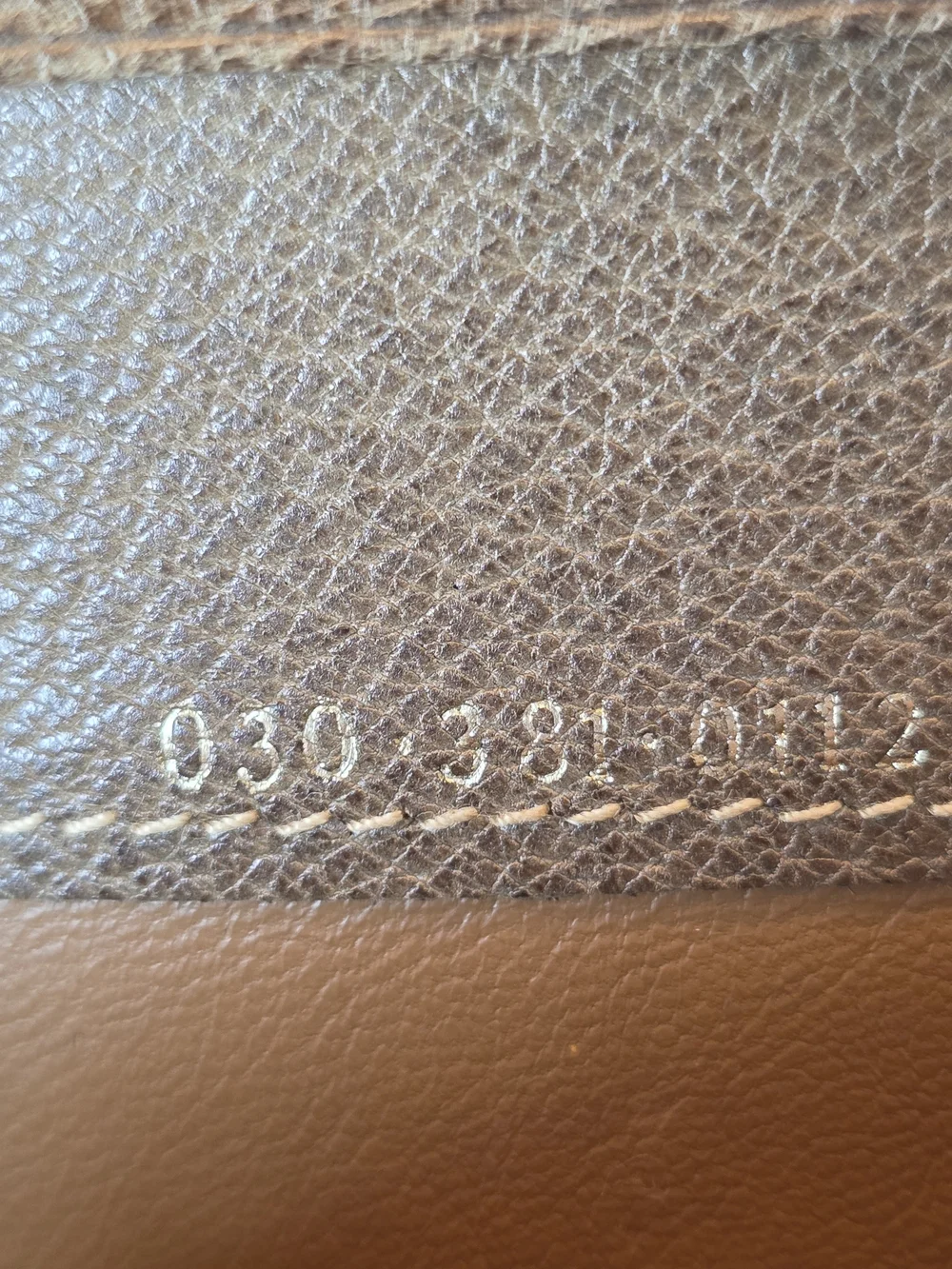 Vintage Gucci Brown Long Leather Wallet with Gold Corner Hardware. Unisex.